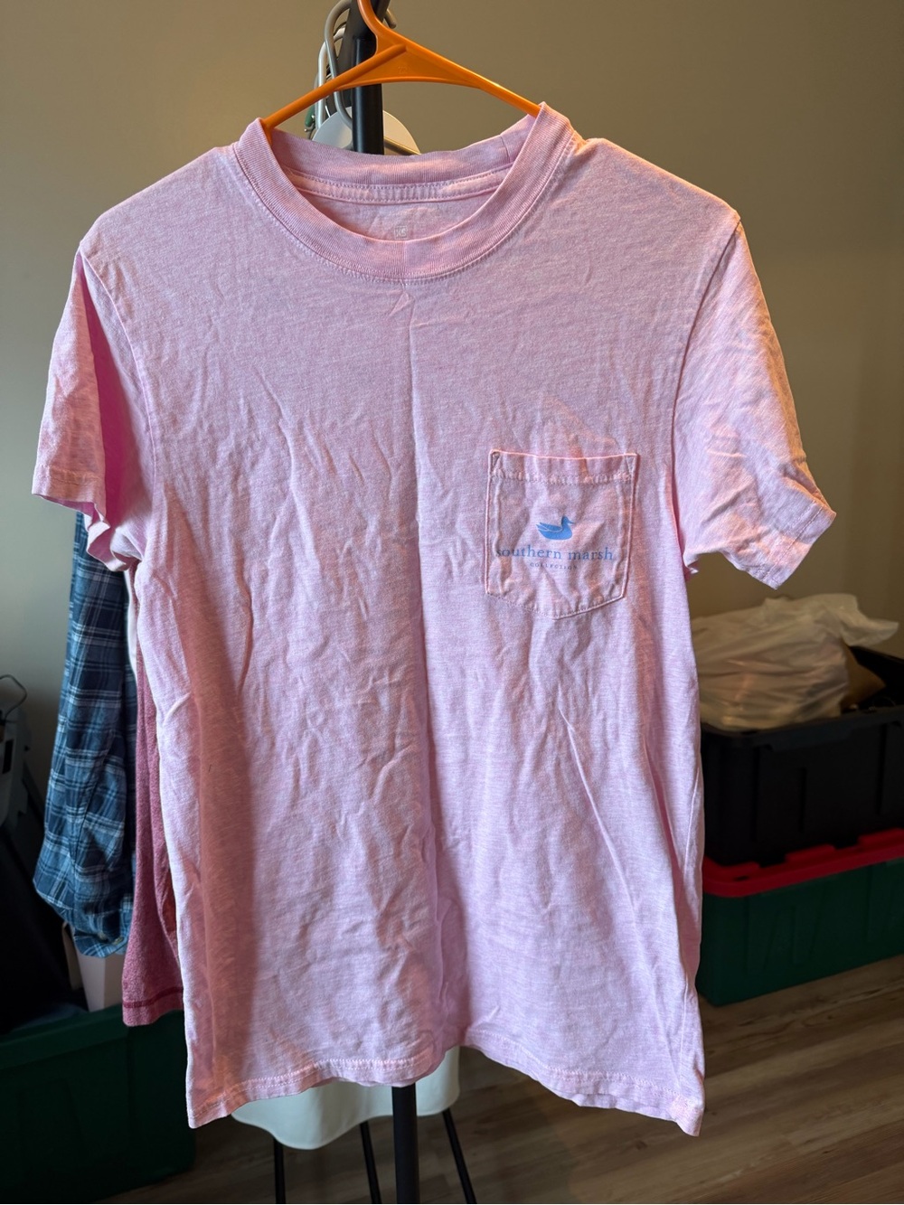 Southern Marsh Light Pink Short-Sleeve Pocket Tee
